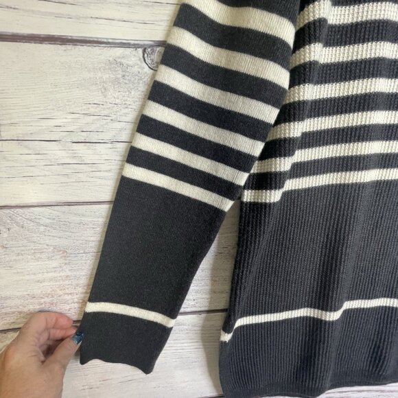 Gap Women's Sweater Size L Wool Coastal Fisherman Nautical Striped Warm - Picture 6 of 14